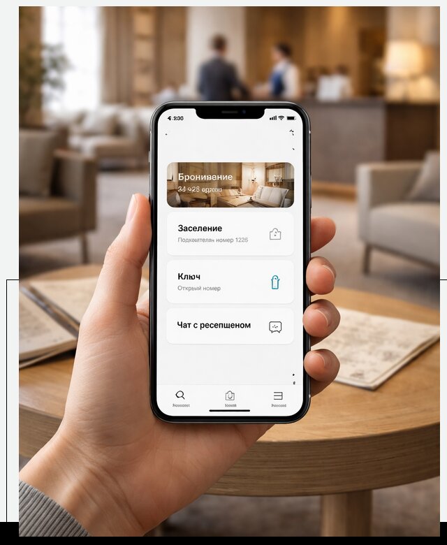 Мобильное приложение для гостей отеля в Острогожске, управление сервисом